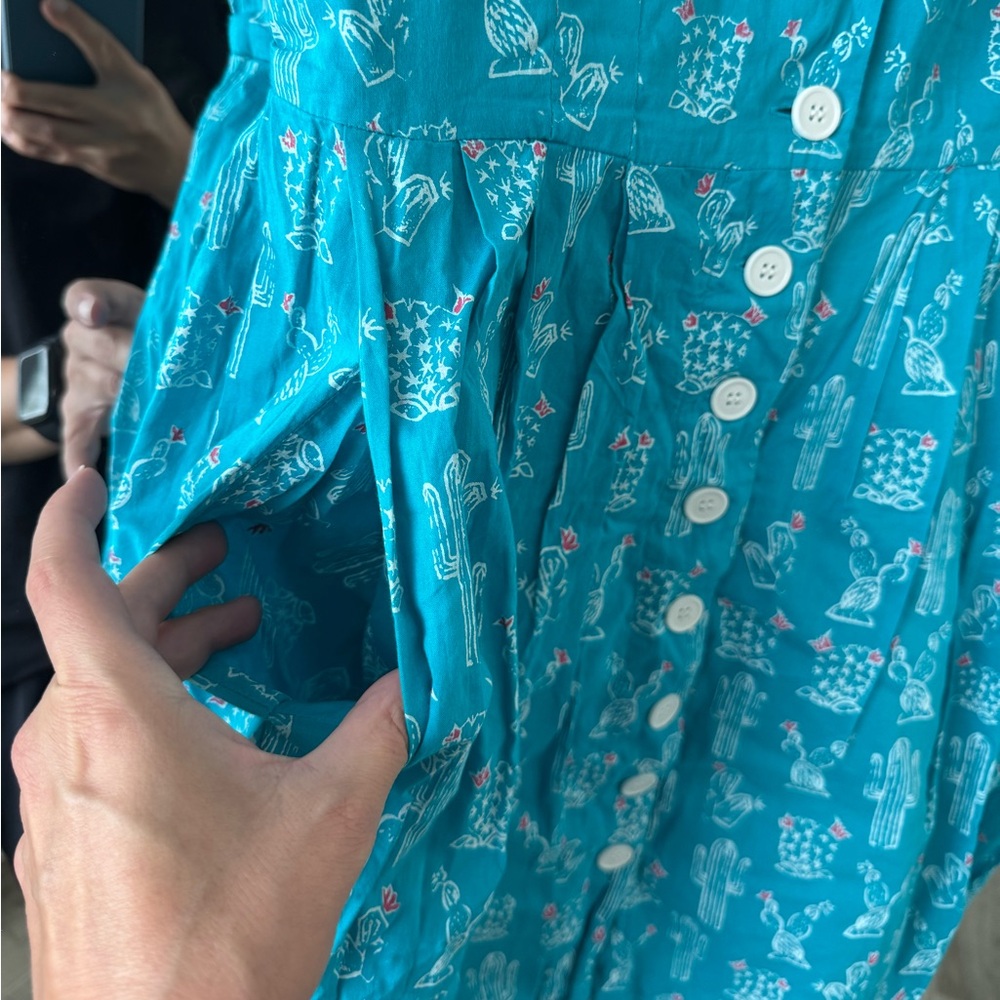 Emily and Fin Cactus Dress Size Medium - Picture 3 of 7